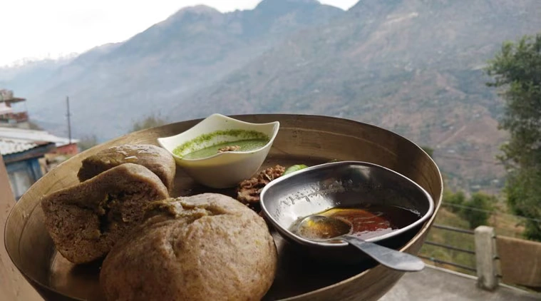 Ragi Siddu Himachal Food
